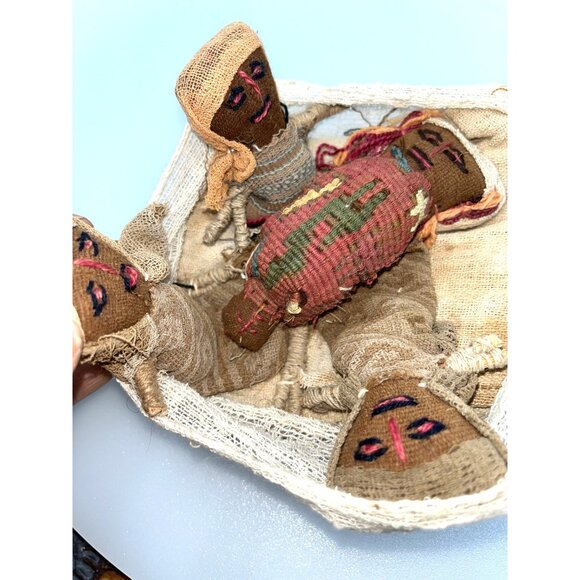 Chancay Pre-Columbian Textile Doll Antique Birth Scene New Mom Strong Fem Power - Picture 2 of 16